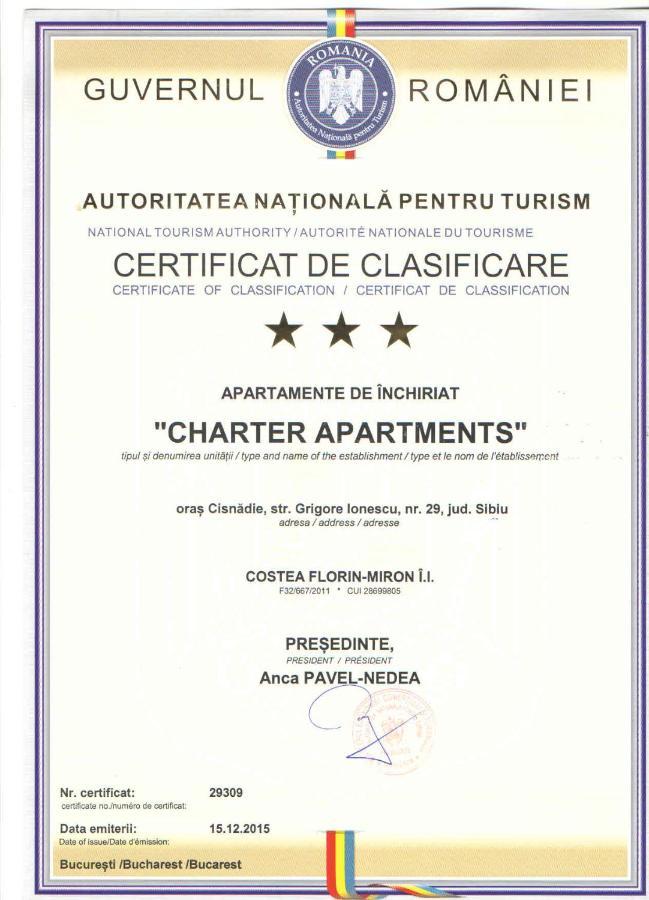 Charter Apartments Costea Sibiu Esterno foto